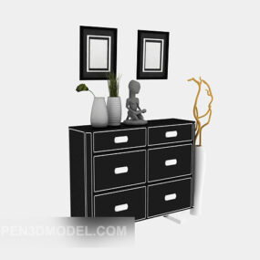 Entrance Hall Cabinet With Painting 3d model