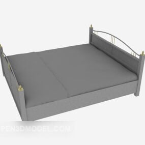 Modern Square Wooden Double Bed