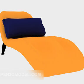 Leisure Recliner Yellow Color 3d model