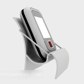 Mobiltelefon med etui 3d-model