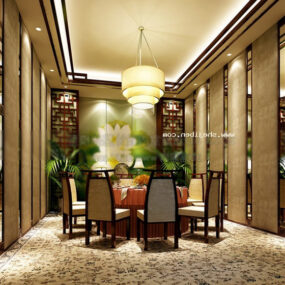 Hotel Room Classic Interior 3d model