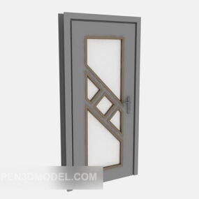Modello 3d delle linee delle porte in legno