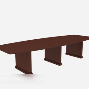 Double Bench For Restaurant 3d model
