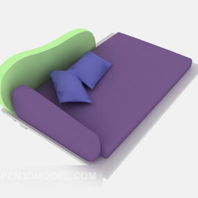 3d модель односпального дивана