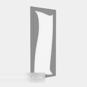 Modelo 3D de design estilizado de estrutura de porta