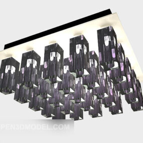 Chandelier Square Drop Lighting 3d model