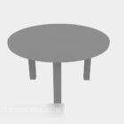 Rundt bord grå farge