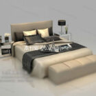 Double Bed Full Set With Lamp