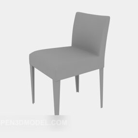 Chaise en bois massif Lowpoly modèle 3d