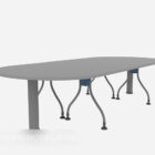 Conference Table With Iron Legs