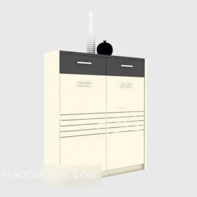 3д модель входного шкафа Passage с посудой