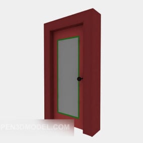 Model 3d Furnitur Pintu Kayu