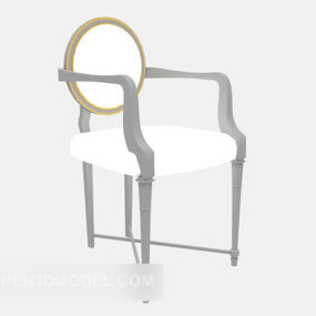 European Wooden Chair Modernism 3d model