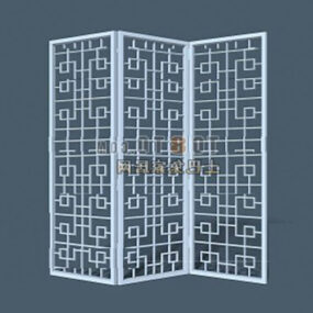 Modern Chinese Partition Screen 3d model