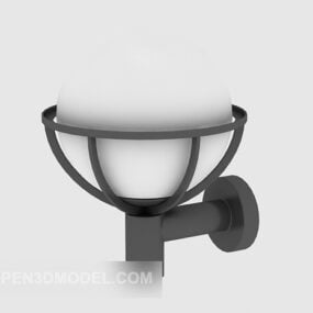 Wall Lamp Round Scone 3d model