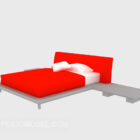 Double Bed Red Color