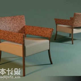 3д модель кресла для отдыха из ткани