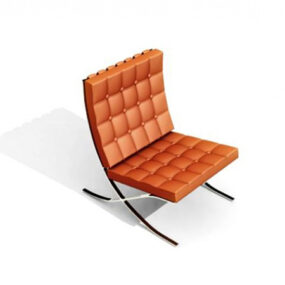 Δερμάτινο τρισδιάστατο μοντέλο Barcelona Chair