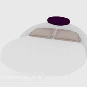 Personality Round Wedding Bed 3d model