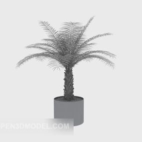 화분에 심은 식물 Lowpoly 3d 모델
