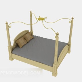 Креативна 3d модель двоспального ліжка
