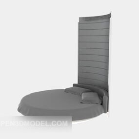 Round Bed 3d model