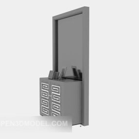 Wall Cabinet Grey Painted 3d model