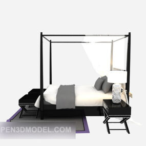 European Modern Poster Bed 3d model