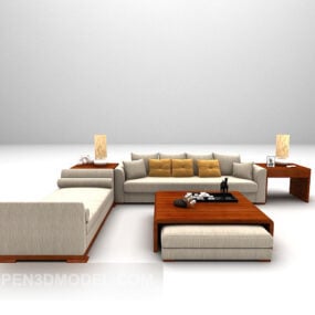 Pastoral Furniture Sofa Furniture 3d model