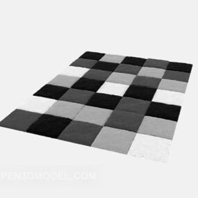 Modèles de damier de tapis à carreaux modèle 3D