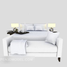 Moderní rodinná postel s 3D modelem válendy