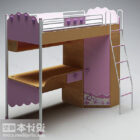 Drewniane łóżko piętrowe dla dzieci