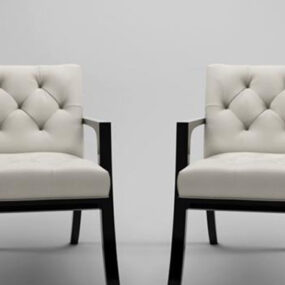 Elegant møbelstol 3d model