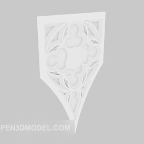European Small Carving Component 3d-model