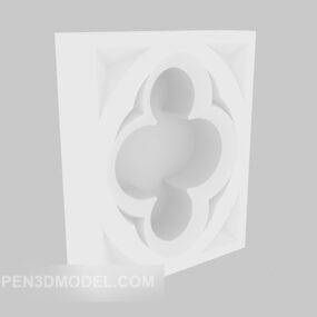 European Decor Plaster Component 3d model
