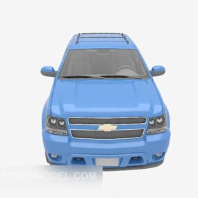 Model 3d Mobil Chevrolet Biru
