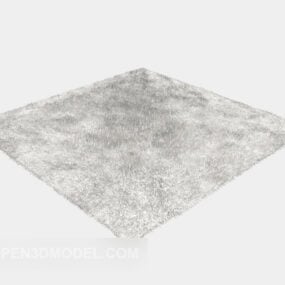 Tæppe grå pels 3d model