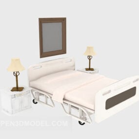 Set Katil Hospital Model 3d
