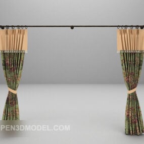 罗马窗帘3D模型