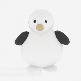 Model 3D zabawki z pingwinem