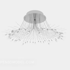 Personality White Chandelier 3d model