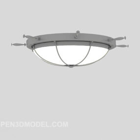 Round Shade Common Chandelier 3d model