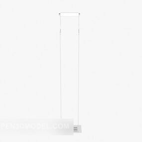 White Floor Lamp Furniture 3d model