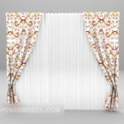Crushed flower curtain furniture