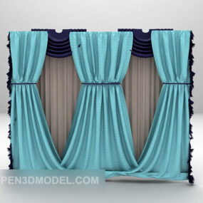 European Curtain Furniture 3d model