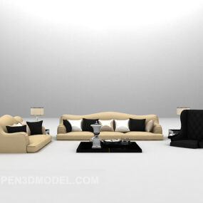 Combination Sofa Furniture 3d model