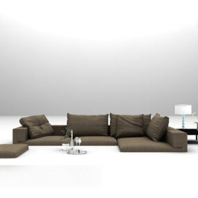 Modern Multi-seaters Sofa Furniture 3d model