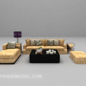 Modernes 3D-Modell für Familiensofamöbel