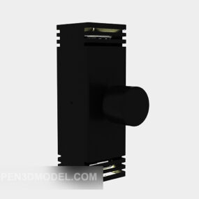 Rectangular Speaker Black 3d model