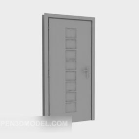 Modelo 3D de porta retrô estilo chinês